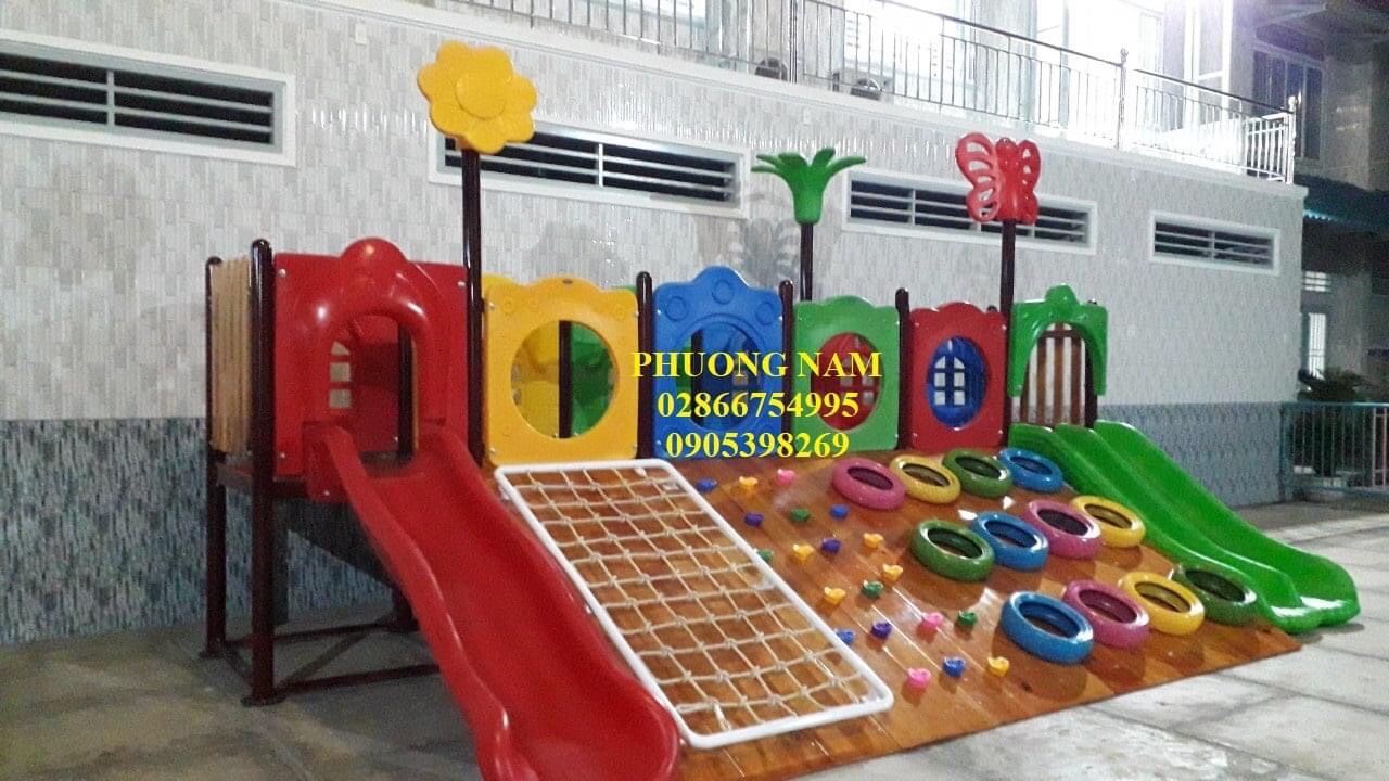 CẦU TRƯỢT GỖ CHO BÉ