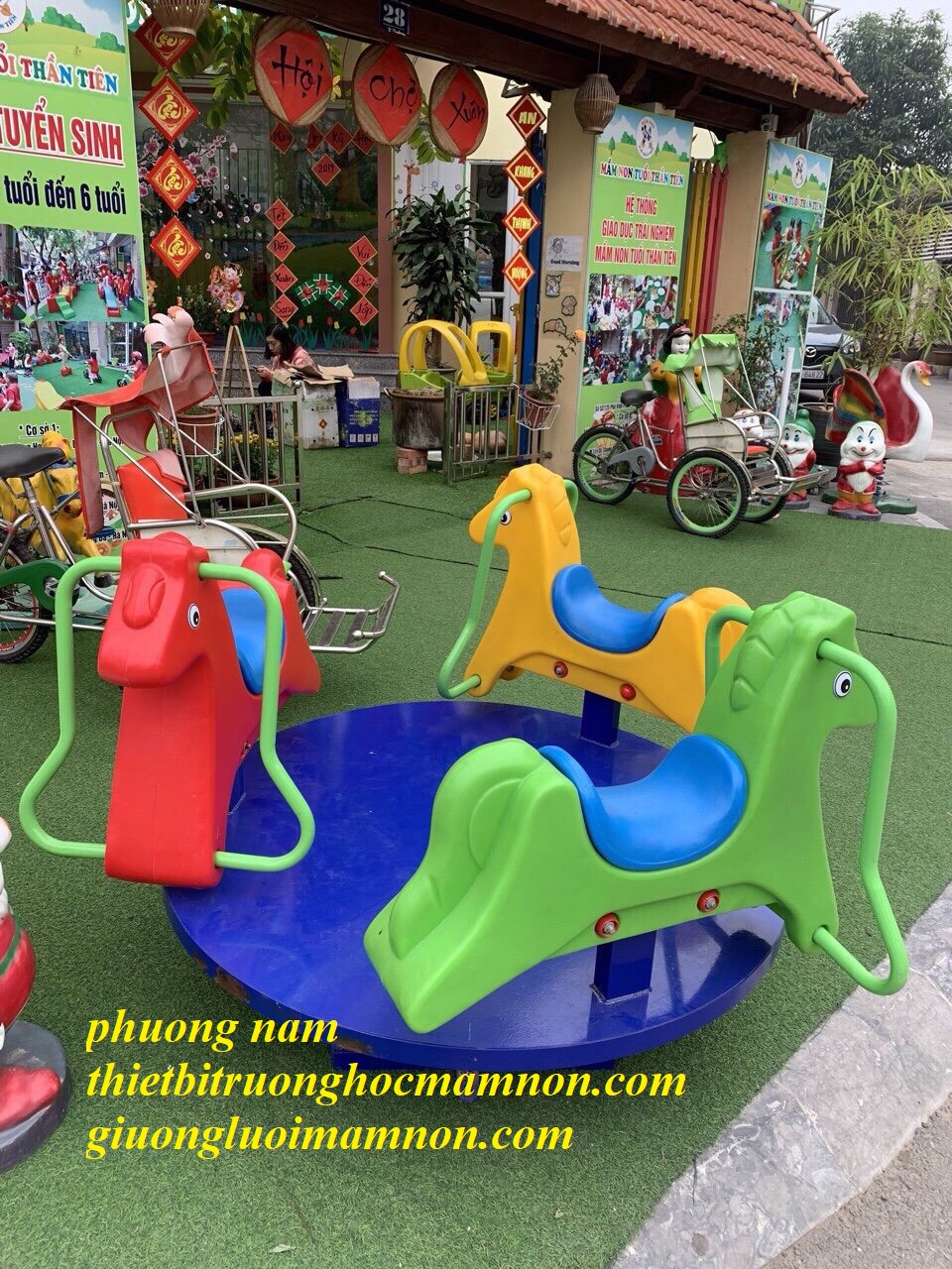 ĐU QUAY NGỰA NHẬP KHẨU CHO BÉ