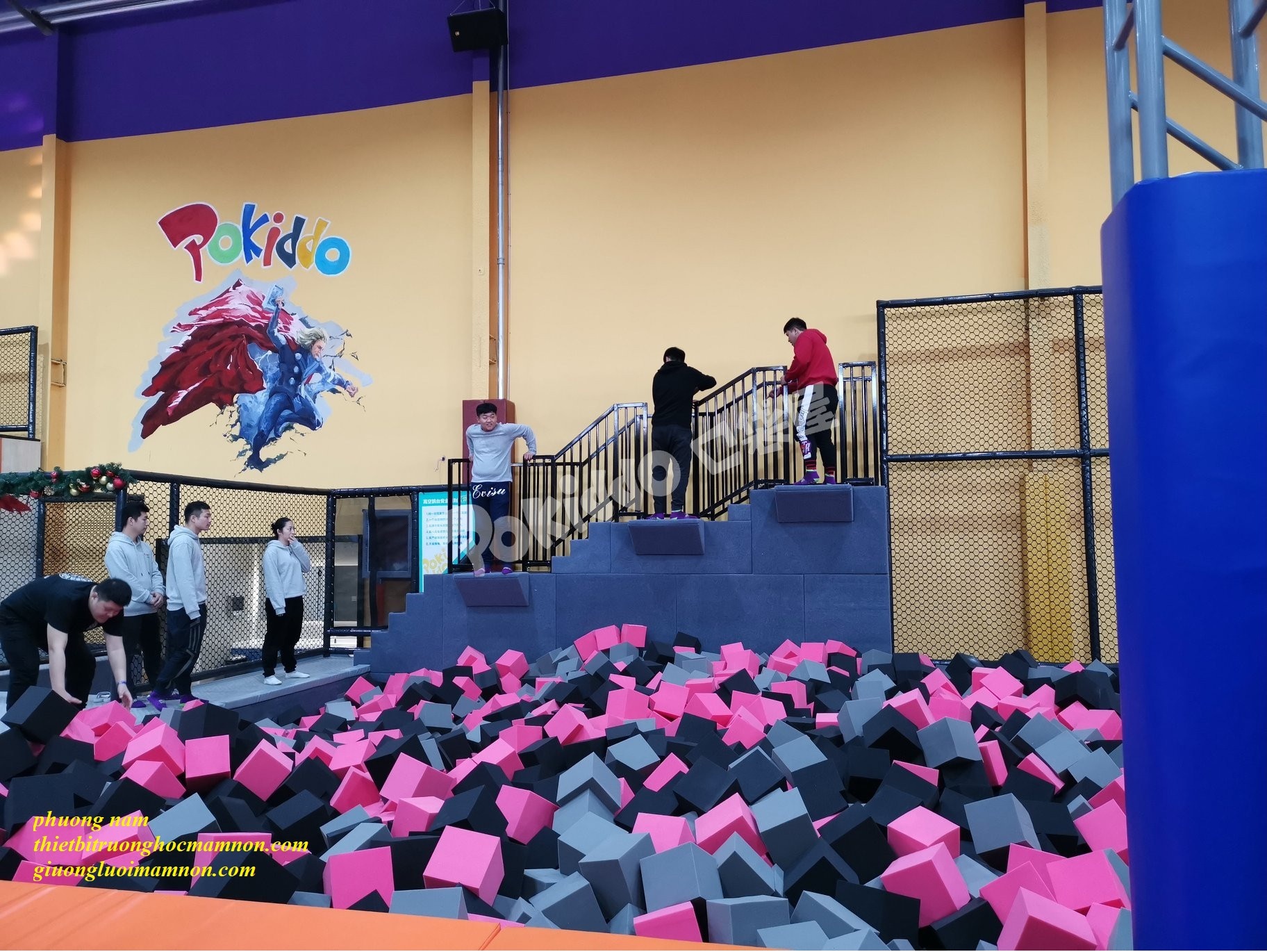 MÚT XỐP CHO KHU VẬN ĐỘNG KVC