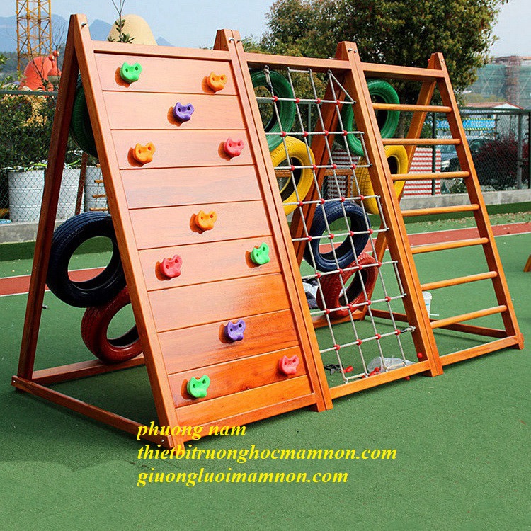 VÁCH LEO NÚI GỖ CHO BÉ 01